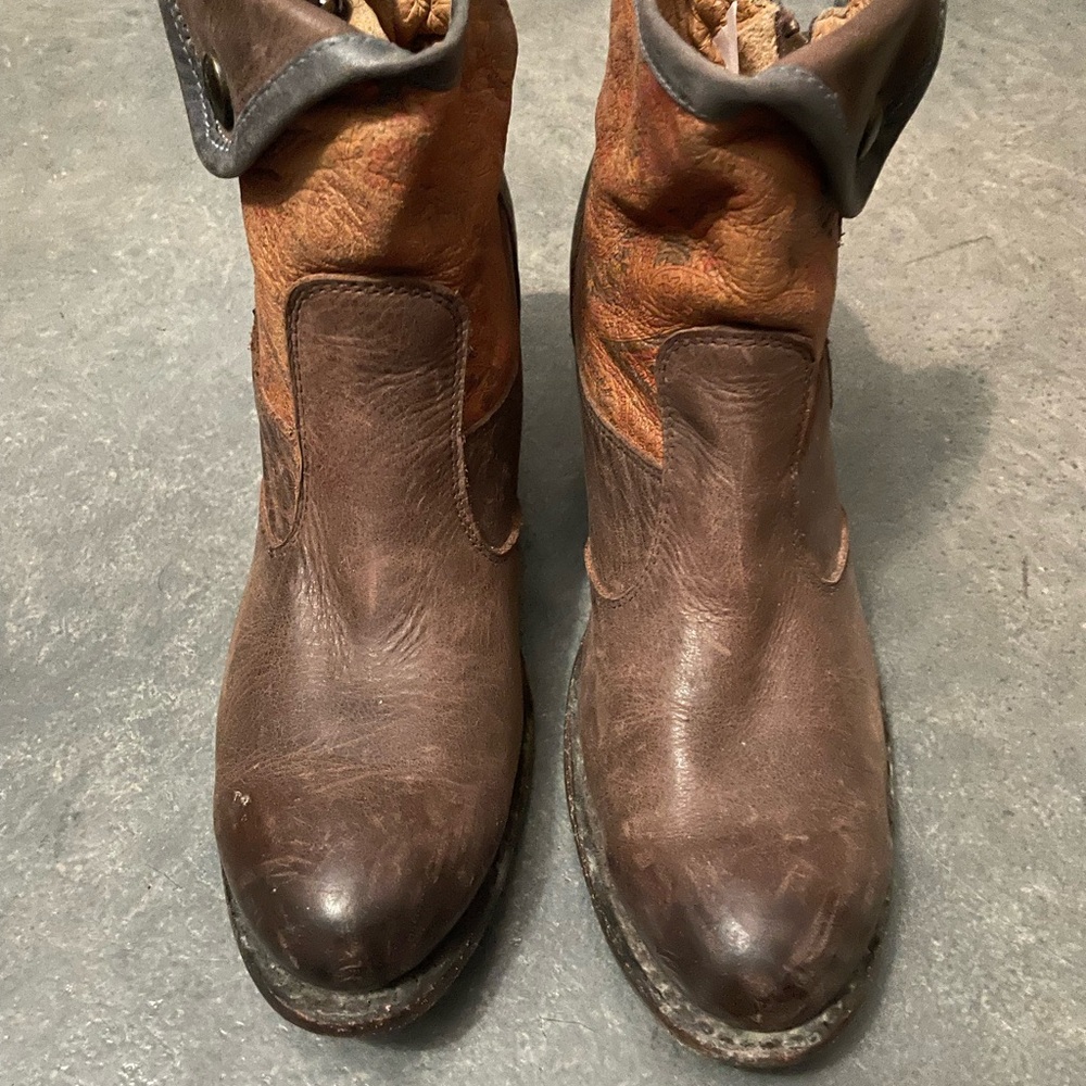 Women's Brown Leather Ankle Boots